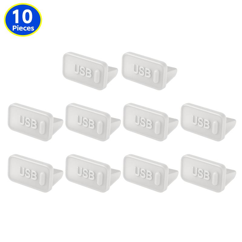 Silicone USB Dust Plug Charger Port Cover Silicone Dustproof Protector for PC Notebook Laptop USB Charging Port Protector Covers