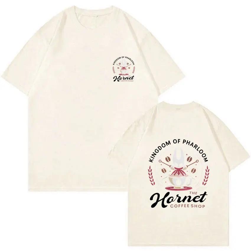 Hollow Knight Double Sided Print Tshirt Men Women Casual Oversized Crewneck Tshirt Male Cartoon Fashion Tshirt Game Fans Gift