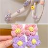 Crochet Flowers Dashboard Decorations, 6Pcs Cute Car Accessories for Women Interior Aesthetic, Handmade Knit Flowers Home Decor