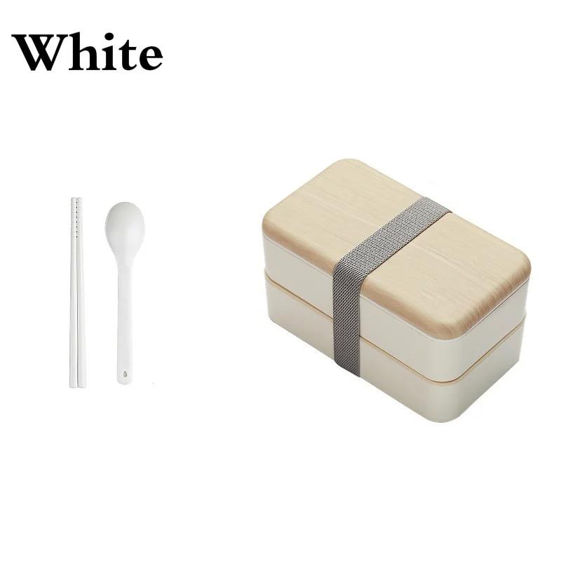 

Двухслойный ланч-бокс для микроволновой печи, деревянный салатный бенто-бокс, переносной контейнер для еды 2