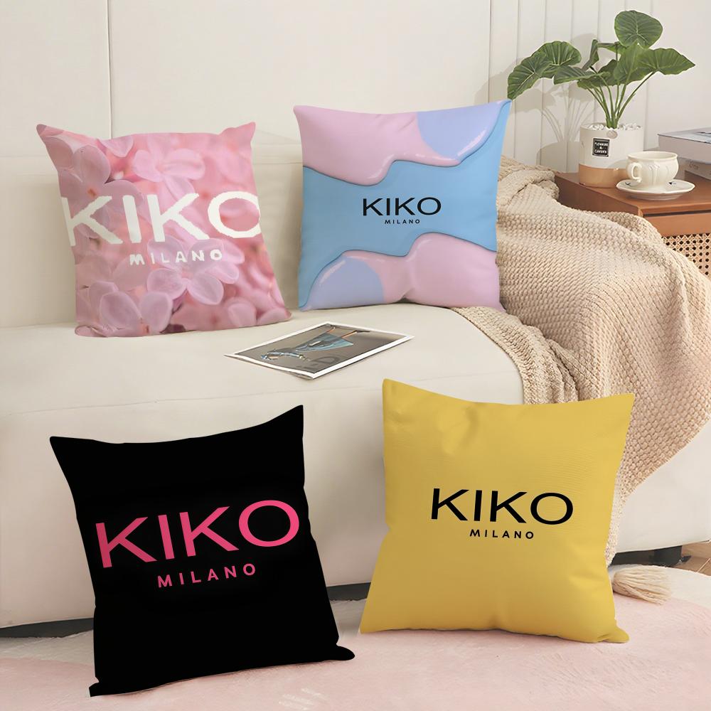 Cosmetics Brand KKiko Cushion Cover Short plush Doublesided Print Square Throw Pillow Covers Sofa Home Cushion Decor