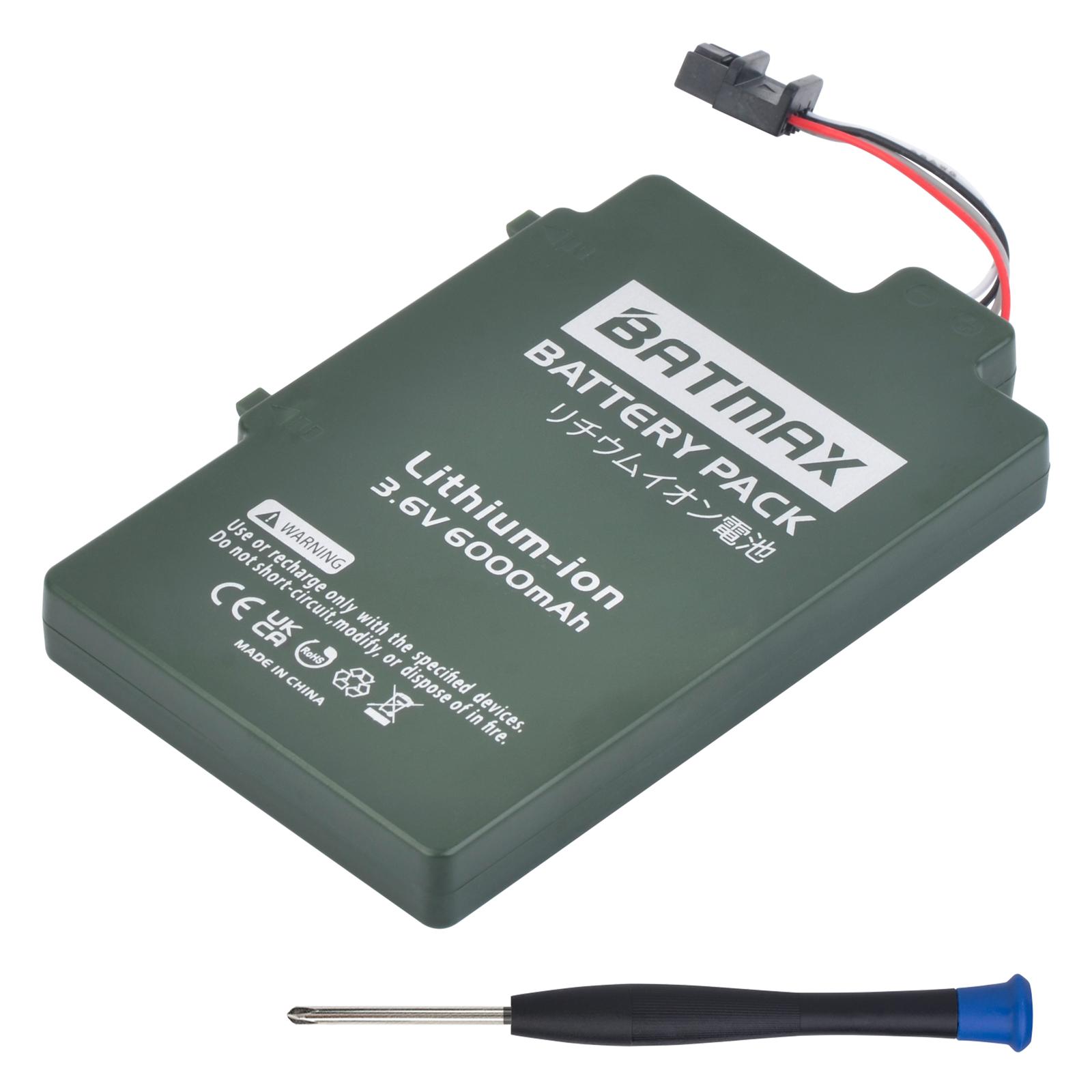 Batmax 6000mAh High Capacity Battery Replacement for Nintendo Wii U Gamepads Wii U Accessories 1Battery