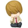 4pcs/Set Death Note Sleeping Figures L Lawliet Light Yagami Misa Amane Ryuk Cute Mini Figures Capsule Toy Car Decor Anime Gifts