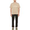 STONE ISLAND Logo Print Loose Fit Drop Shoulder Short Sleeve T-Shirt Men Tops Beige 811521079-V0094