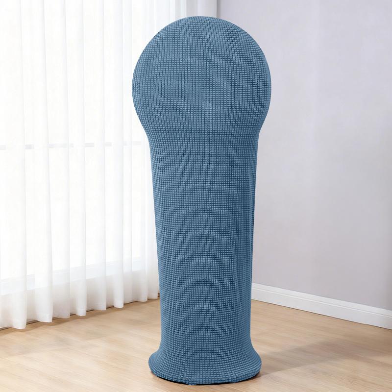 

New Jacquard Elastic Fan Dust Covers Full Coverage Protector Solid Color Tower Electric Fan Covers Universal Storage Cover 1PC