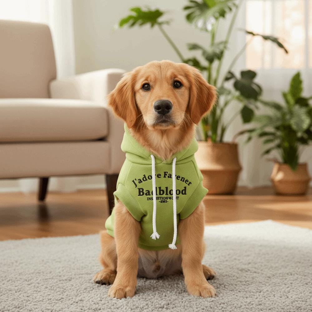 Cozy Letter Print Dog Sleeveless Hoodie Breathable Warm Pet Vest Jacket Soft with Drawstring Pet Jumpsuit Outdoor Activities