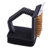 3 in 1 BBQ Triple Barbecue Grill Brush Copper Steel Cleaning Brushes Barbeque Cleaner Kitchen