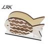 Square Vertical Paper Towel Storage Wooden Napkin Holder, Ocean Style Dispenser, Distressed Wood Rack Ordered Holder for Kitchen Dining Table