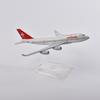 Model Display SWISS Airlines Airplane Model B747 Swiss 16CM 1:400 Scale 747 Alloy Metal Aircraft With Stand Home Decor Collectib