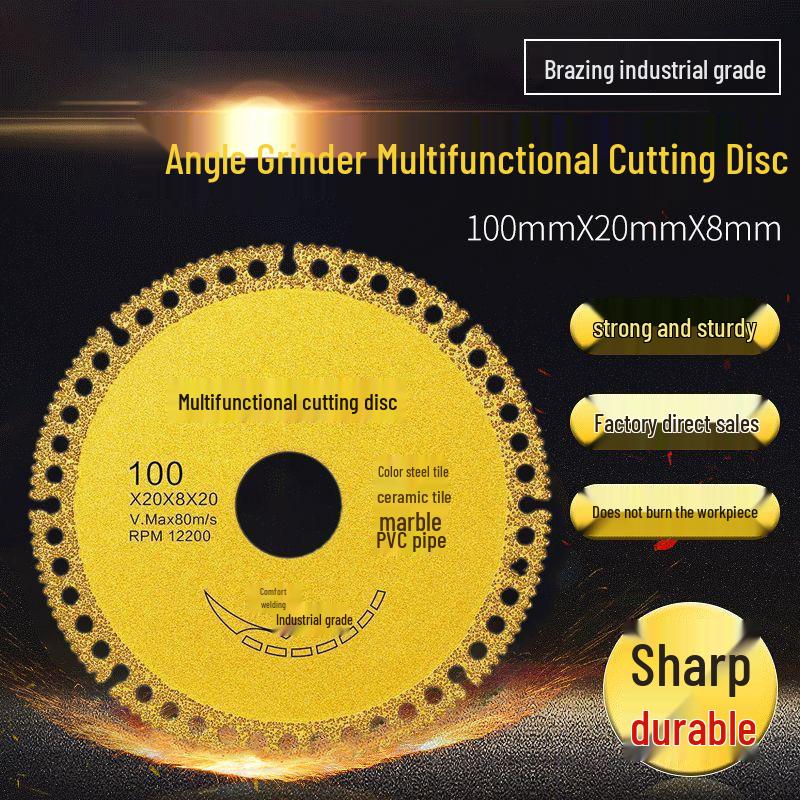 Composite Multi-Functional Universal Saw Blade for Cutting Tile, Stone, Marble, Color Steel, and Metal.