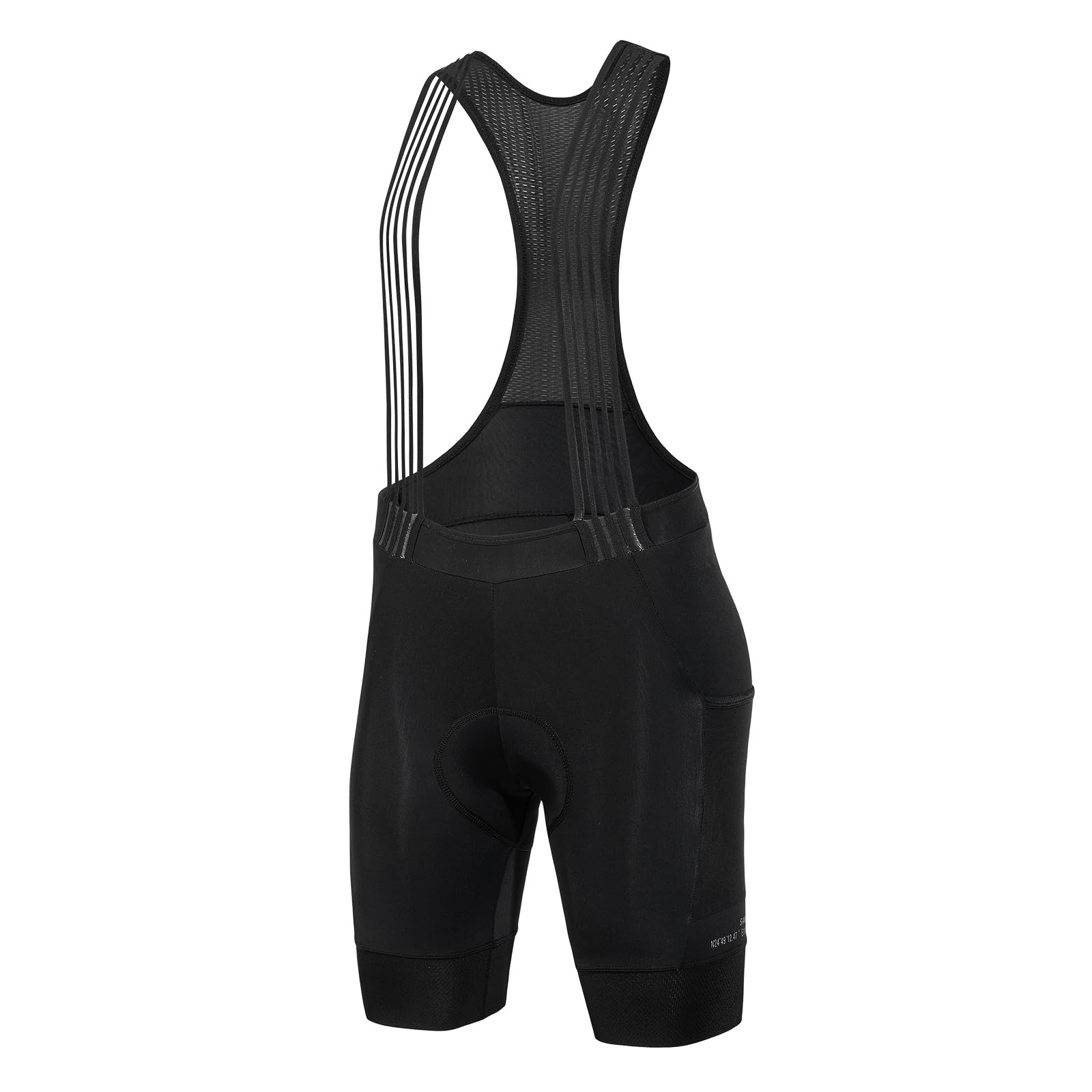 

Santic Women s Cycling Bib Pants, Spring/Summer, Elastic, Quick-Drying, with 4D Pads and Pockets, Black, Size M