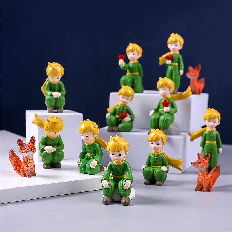 Little Prince Cake Ornaments DIY Resin Crafts Fox Handicraft Cake Baking Home Living Room Micro View Decorations Desk Decoration
