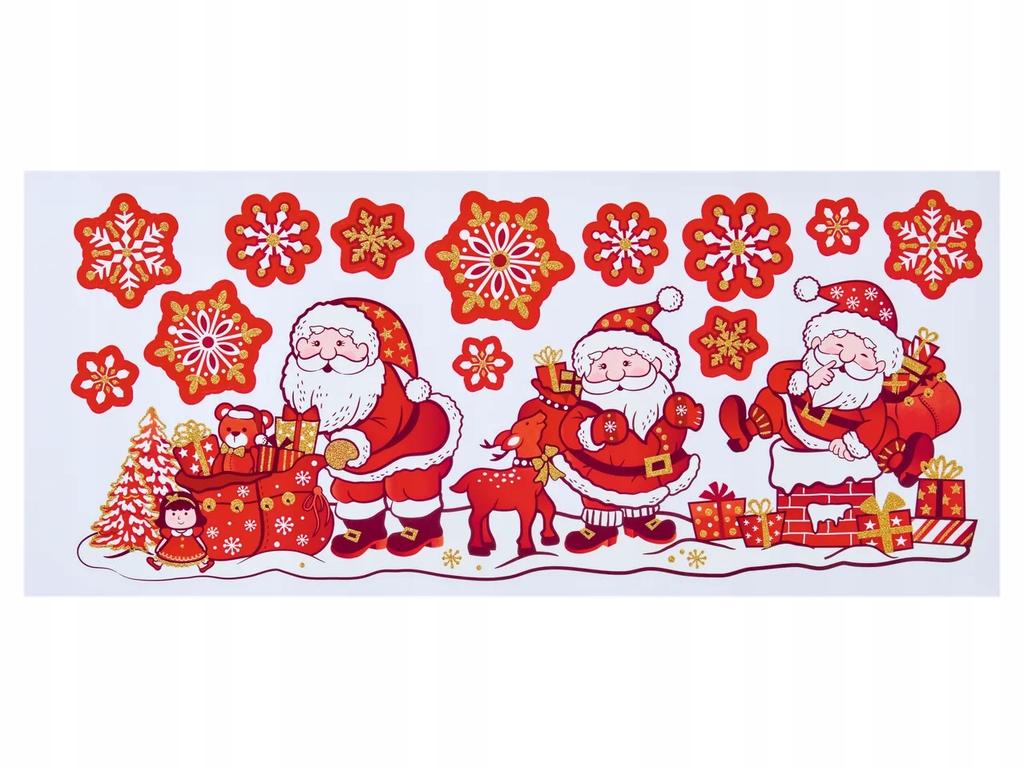 Christmas Stickers Christmas Decorations FOR the Window Livarno Santa Clauses