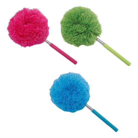 Flexible Cleaning Duster with Extension Pole Reusable Design Ceiling Fan Duster Multi-purpose Dusting Tool