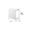 Yamazaki Tower Trash Can with Lid, Privacy Screen, 3-Compartment, White, Approx. W50.5 x D33 x H55cm (including casters) (approx. H81.5cm with lid ope