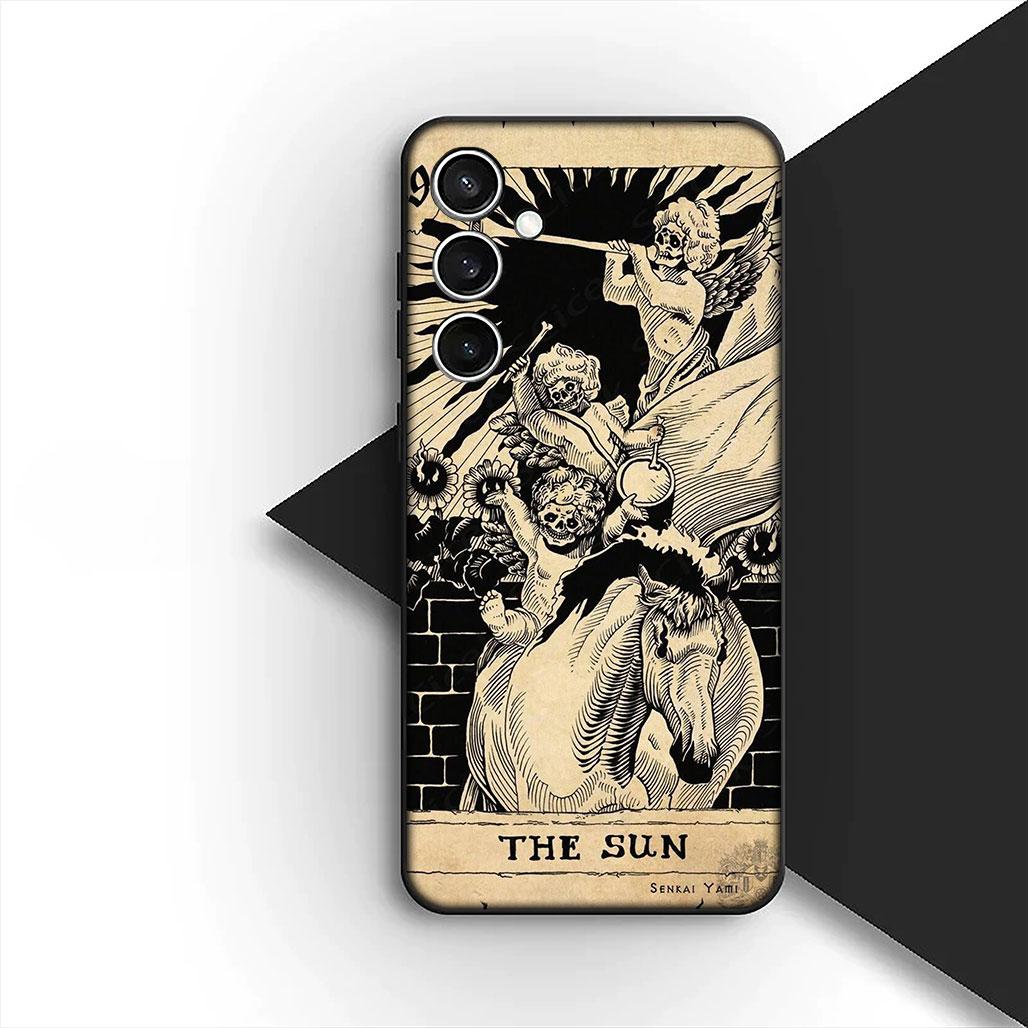 

Witch Divination Tarot Moon Astronaut Space for Samsung Galaxy S25 S24 S23 FE Ultra Plus S7 Edge S25+ S24+ A56 5G + Phone Case Galaxy S24