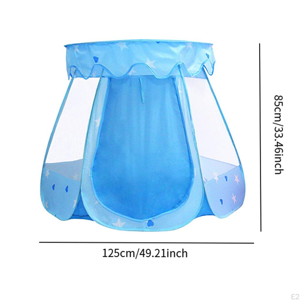 Play Tent Hexagonal Child Room Decoration for Kids Indoor Outdoor Game Blue
