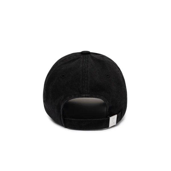 [wooyoungmi] Black Dying Denim Ball Cap W253AC53671B