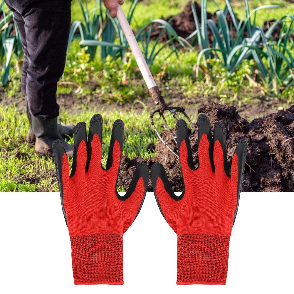 5 Pairs Comfortable Garden Gloves Gardening Work Construction Non Slip Breathable Gloves
