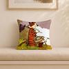 Anime Ccalvin And Hobbes Cushion Cover Wrinkleresistant Short Plush Cushion Covers Breathable Machinewashable