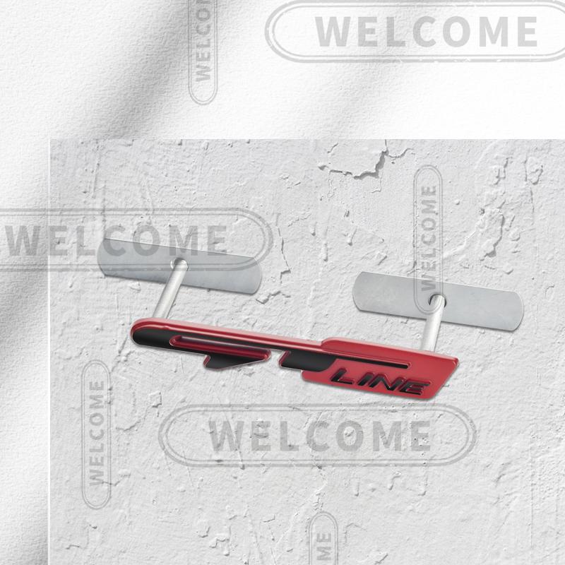AIL1 3D Metalen GT Line Logo Auto Letter Embleem Grille Badge Sticker Kofferbak Decals Voor Kia Sportage Sorento K3 K5 K9 Styling Accessoires