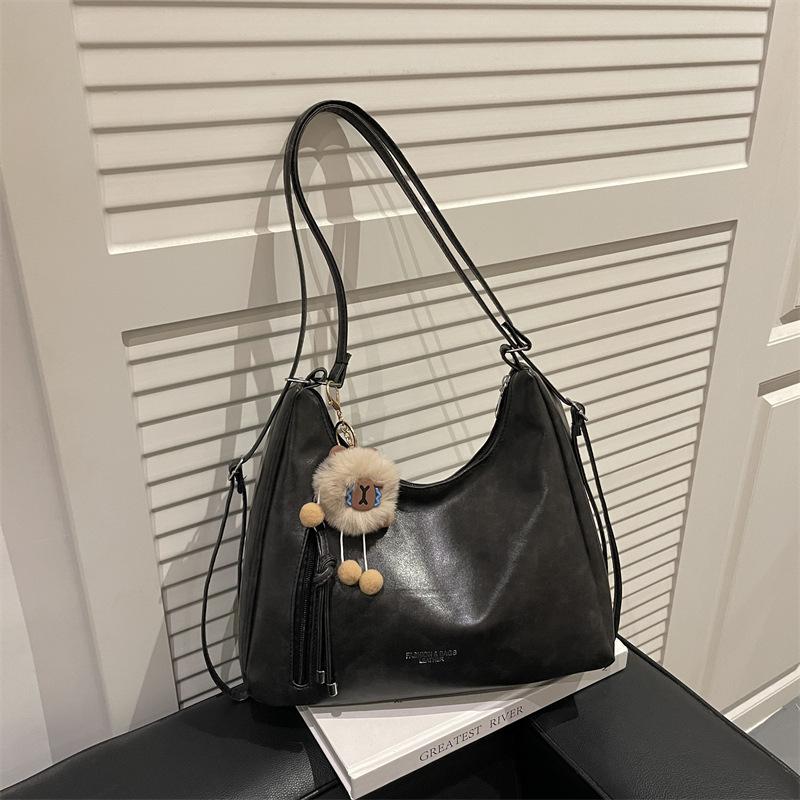 Commuter Retro Large-capacity Bag Women's New Casual Versatile Shoulder Messenger Bag Multi-purpose Backpack