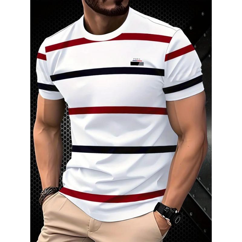 Men s Fashion Digital Printed 3D Short Sleeve T-Shirt S