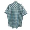 Wrangler 90s Old Check Pattern Short sleeve Western shirt M Green system Men's Used