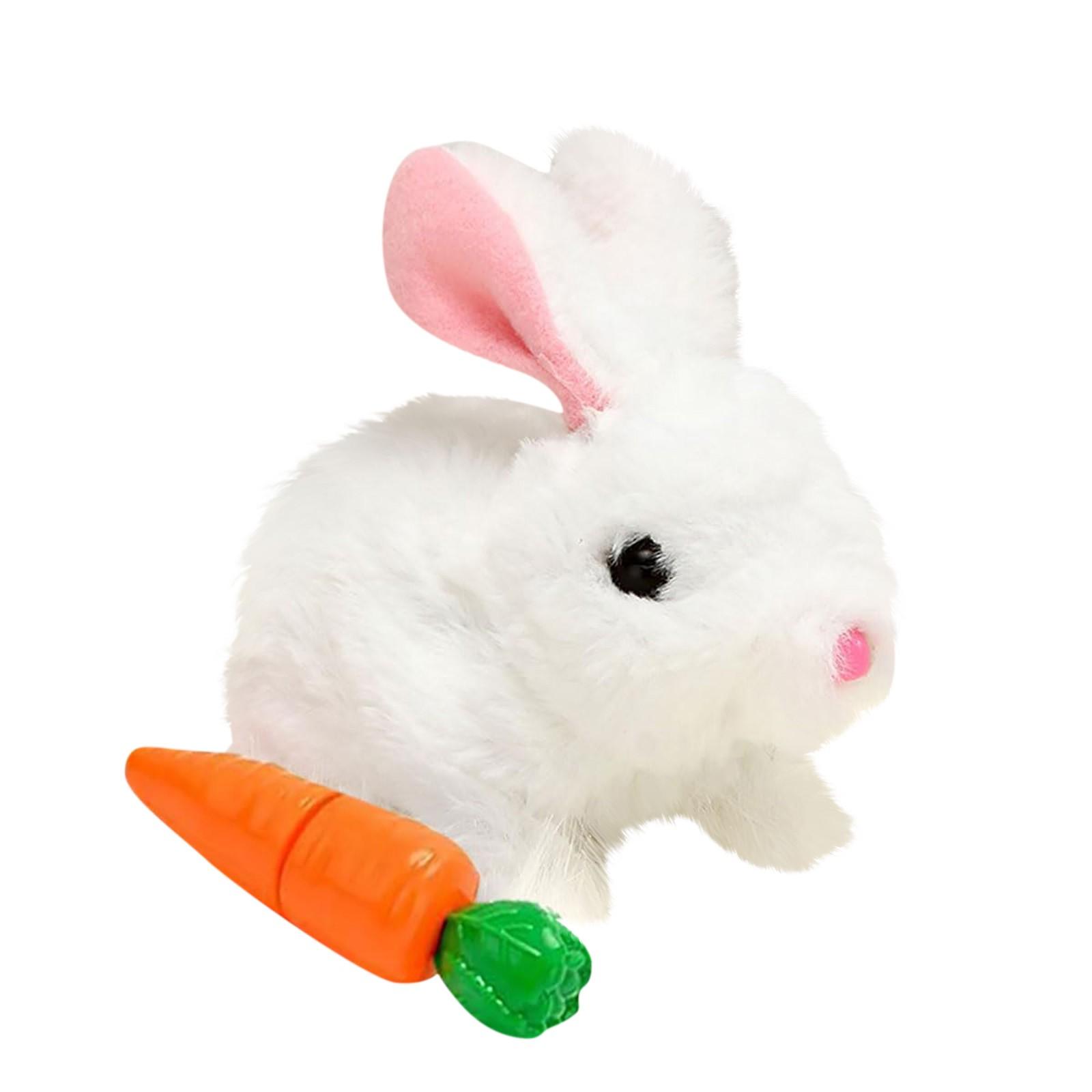 

Bunny - My Realistic Bunny Toy - Realistic Interactive Bunny Toy - Jumps, Twitches And Shakes Ears, Lifelike Bunny Moves, Happy Bunny One Size білий