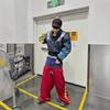 West Coast Color Block Casual Sweatpants Loose Fit Street Hip Hop Style Unisex