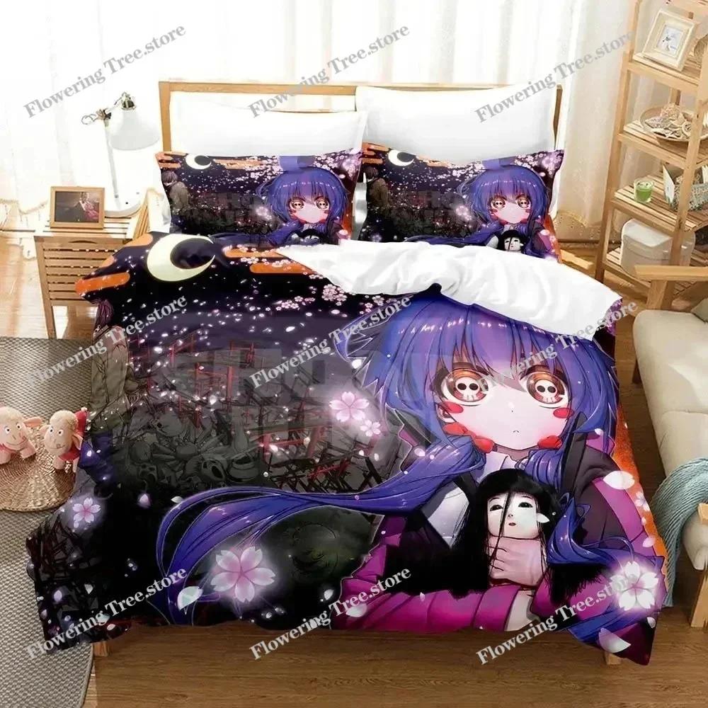 Anime Dark Gathering Bedding Set Duvet Cover Bed Set Quilt Cover Pillowcase Comforter king Queen Size Boys Adult Bedding Set029