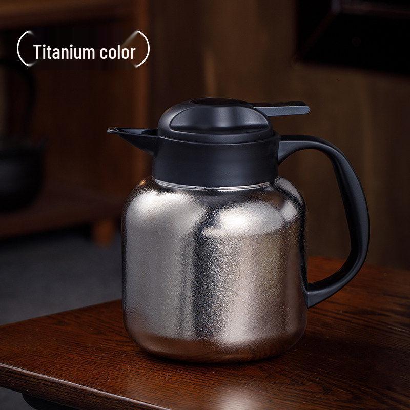 Tangsi 2026 Pure Titanium Insulated Stewing Teapot - Portable Kettle with Tea Water Separation, Ideal for Old White Tea.