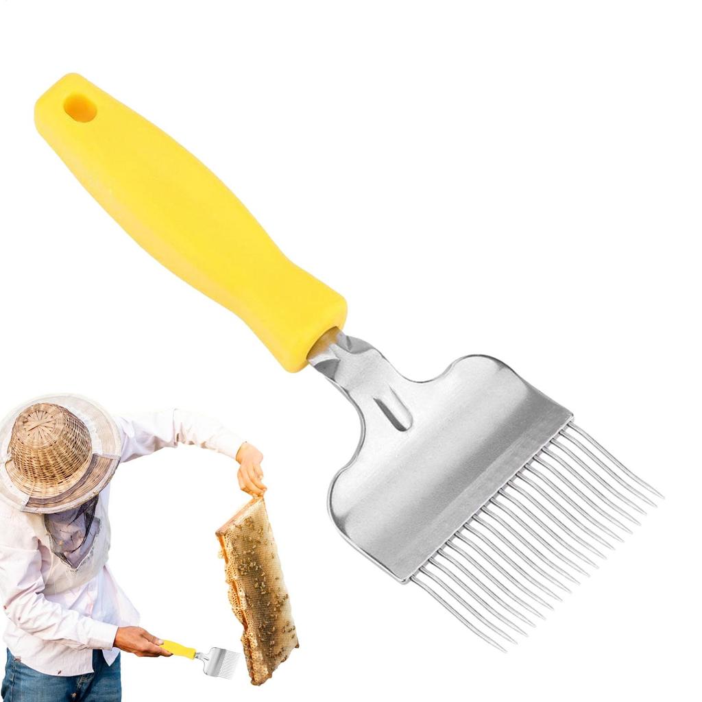 Honey Uncapping Fork With Handle Small Extractor Beekeeping Bee Hive Honey Scrapers For Bee Keeping Farm Outdoor Indoor Backyard