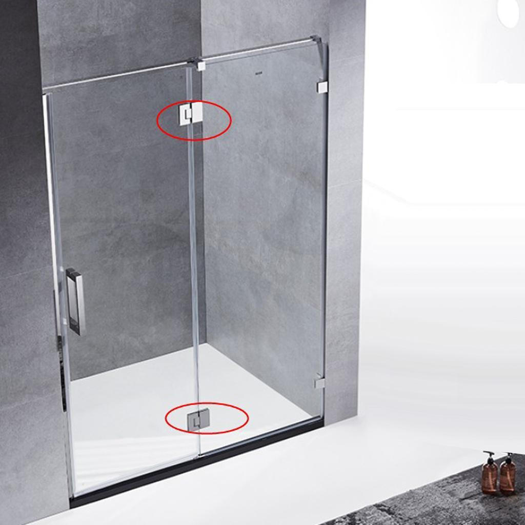 Adjustable Glass Shower Hinges Tempered Clamp Connector Doors