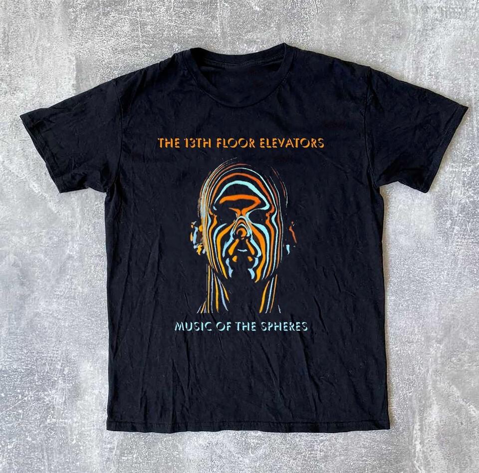 

13th Floor Elevators Music of the Spheres Short Sleeve Black All Size Shirt OM8 Unisex T-Shirt XXL