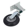 Gate Wheel 8 Inch 600lb Load Capacity High Carbon Steel and Rubber Gate Wheel Caster Grey