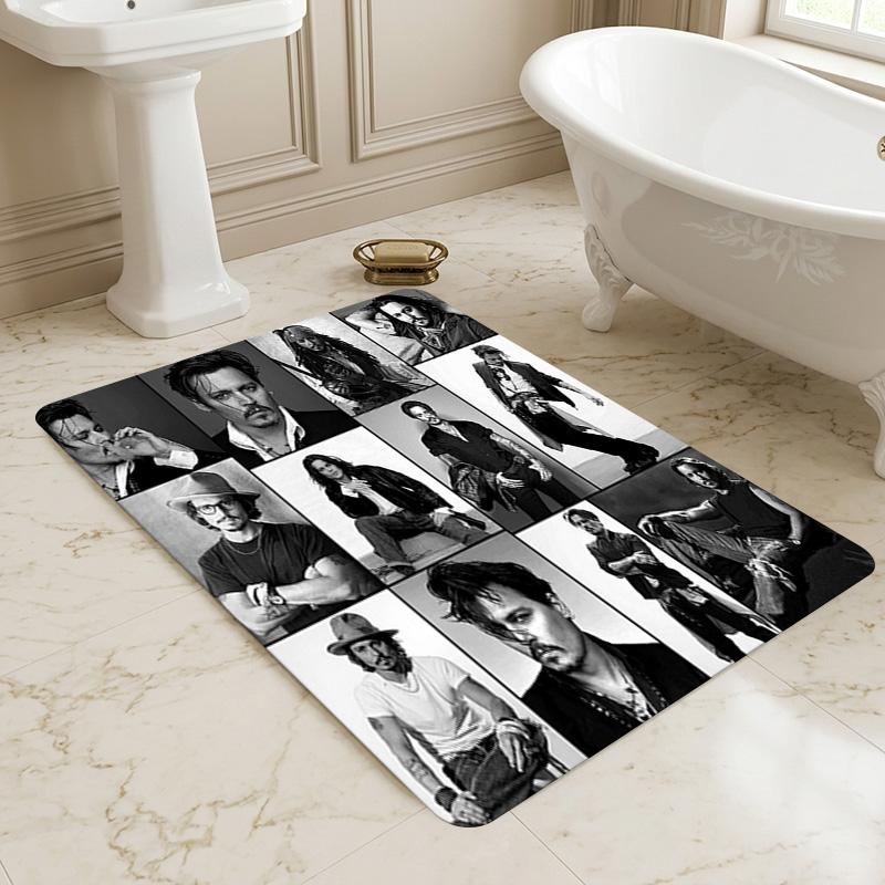 Johnny Depp Living Room Nonslip Area Rug Soft Carpet For Bedroom Game Playroom Sofa Office Home Decor Doormat Christmas Gift C92629