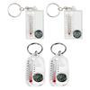 Pocket Survival Compass Multifunctional Guiding Compass Thermometer Keyring Pocket Sized Compass Keyring Compass Pendant
