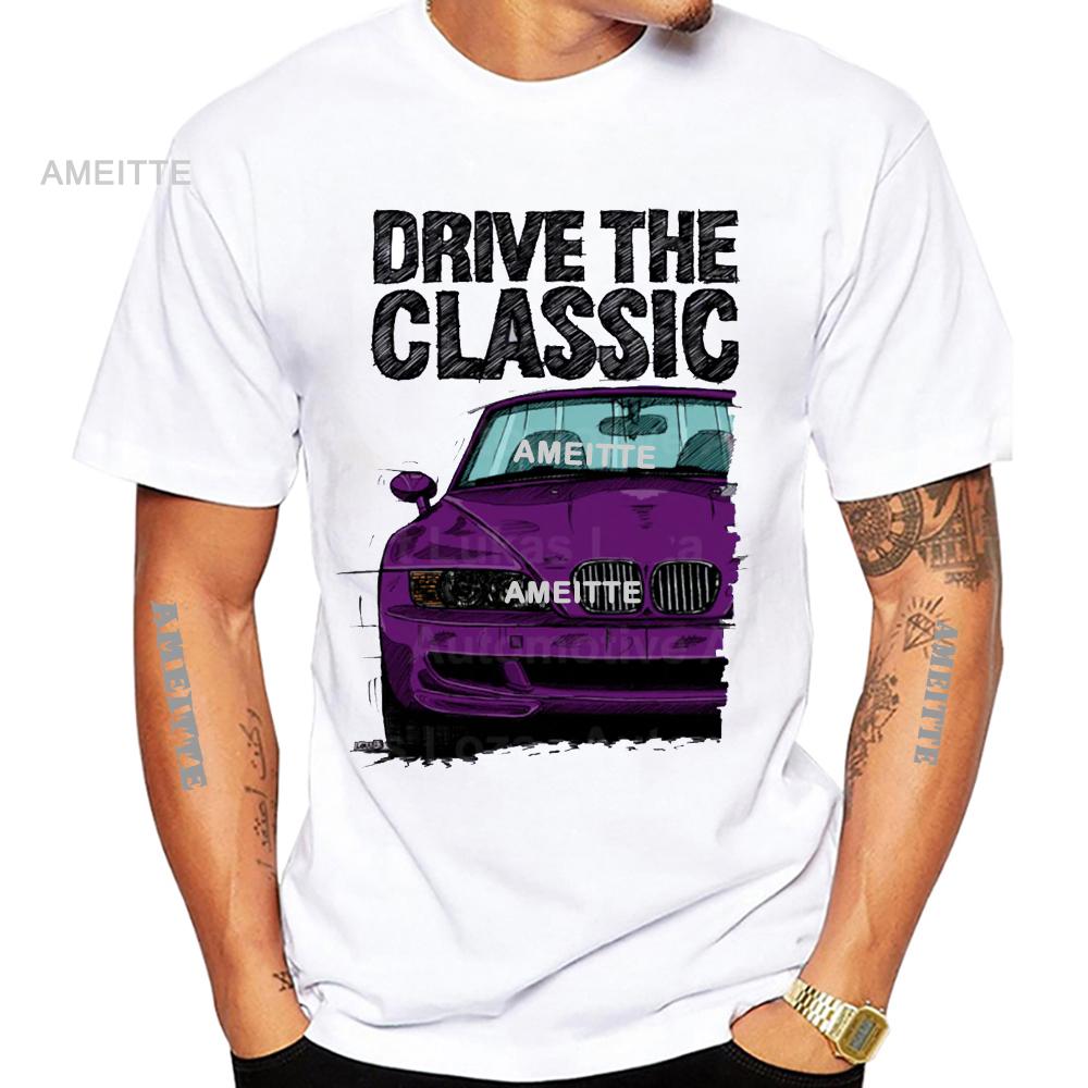 Neues Sommer Unisex Kurzarm Fahren Das Klassische Z3 M Sportwagen T-Shirt Weißes T-Shirt Coole Lässige Jungen T-Shirts Weiße Oberteile