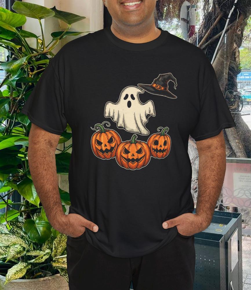 Halloween Witch Apparel, Cat and Pumpkin T-Shirts, Halloween Pumpkin Tees