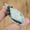 Natural Variscite Gemstone Pendant 925 Sterling Silver Indian Jewelry For Girls