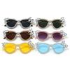 New, European and American personalized cat eye sunglasses, handmade large butterfly diamond-encrusted glasses exaggerated sunglasses B