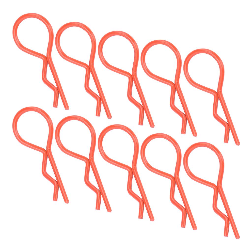 10Pcs 13MM RC Car   Clip RShape Metal Body Clips Pins for 1Celsius5 1Celsius6 1Celsius8 1Celsius10 RC Car(Blue )