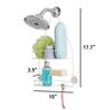 Over Shower Caddy with 2 Shelves Soap Tray Hooks Rust Resistant Bathroom Storage Solution Shower Essentials