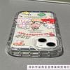 Graffiti Fairy Tale Rabbit Apple 15 Mobile Phone Case Iphone14promax Transparent Soft Rubber 13/12/11 Anti-drop XR