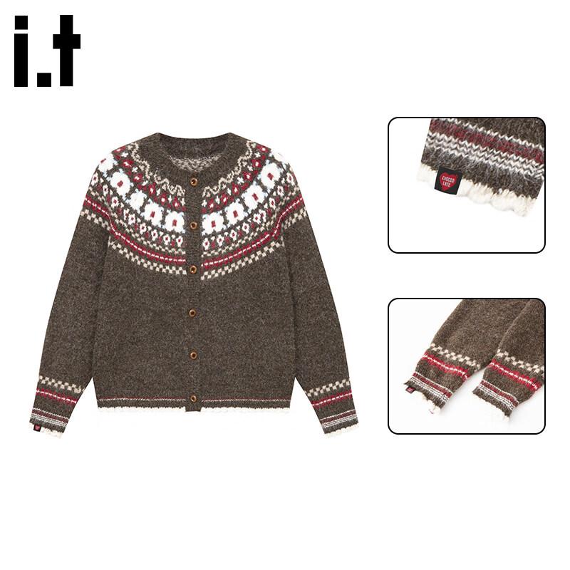 Женский вязаный кардиган CHOCOOLATEit в стиле ретро с узором «Фэр-Айл» One Size