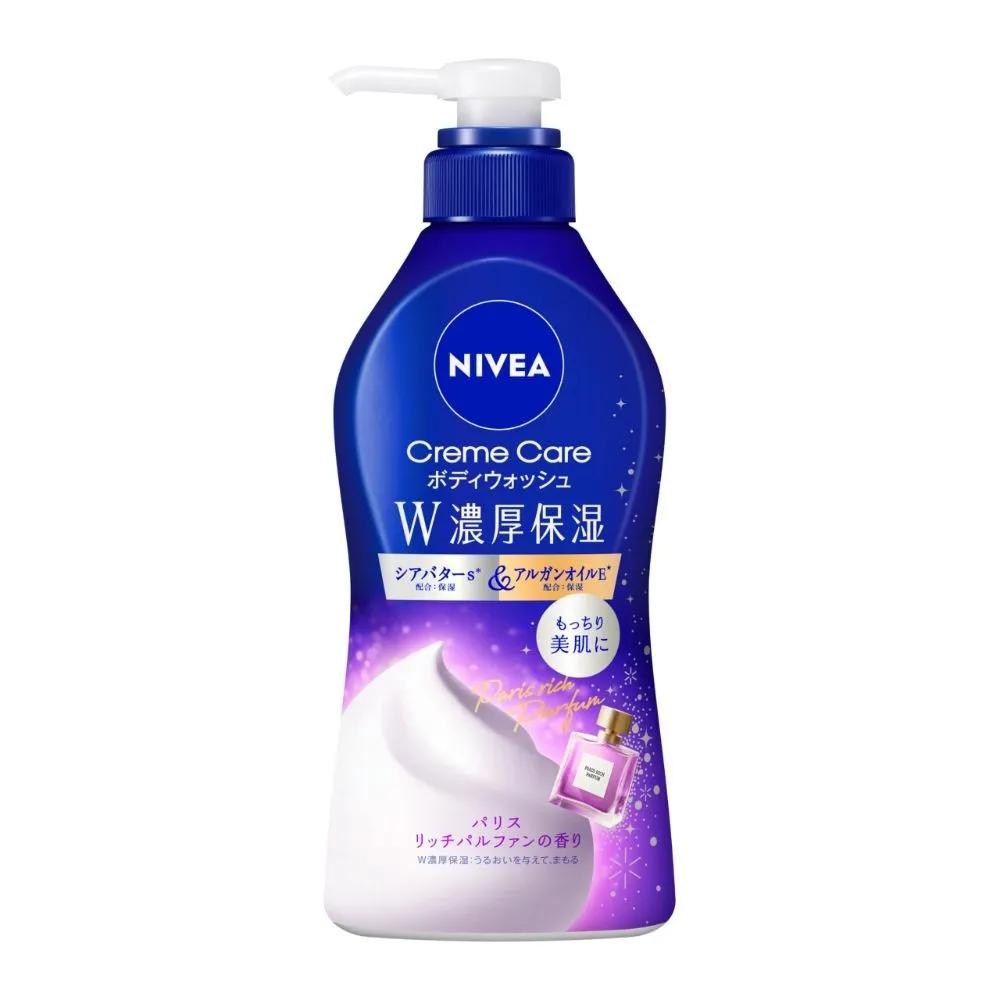 NIVEA Гель для душа Cream Care с высоким увлажнением, аромат Paris Rich Perfume, 460 мл, набор из 3 штук