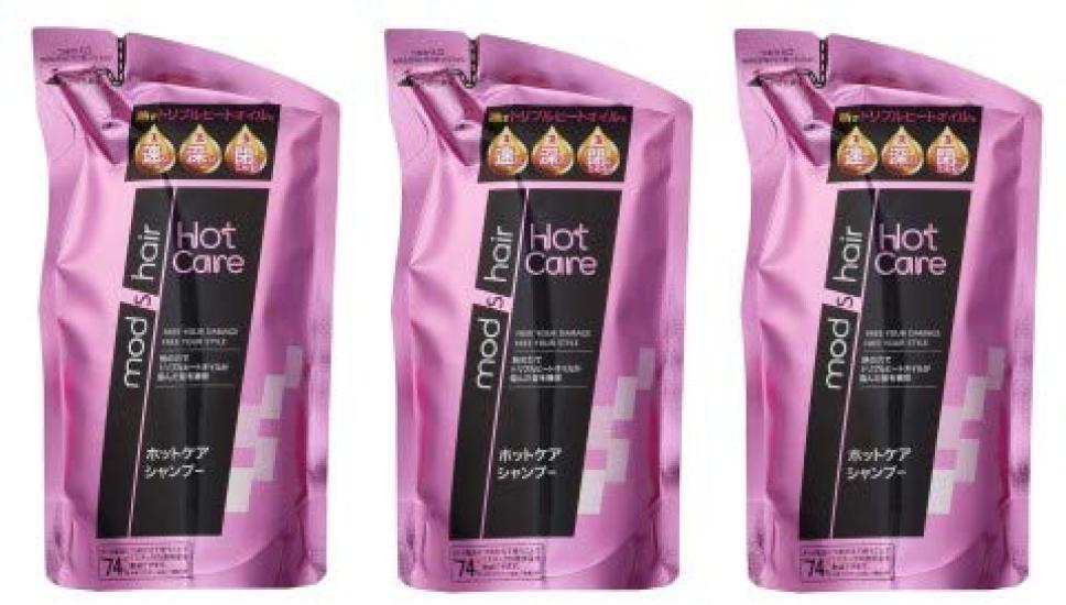 

[Set of 3] Mods Hair Hot Care Shampoo Refill 350ml x 3