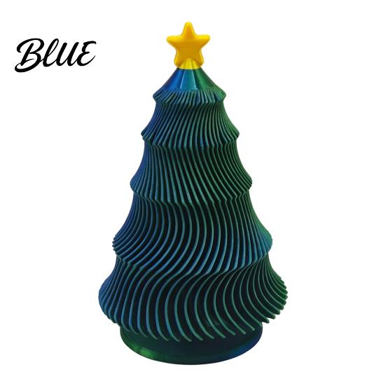 Pocket-sized Sensory Toy 3D Printed Christmas Tree Fidget Toy Lightweight Mini Desktop Ornament