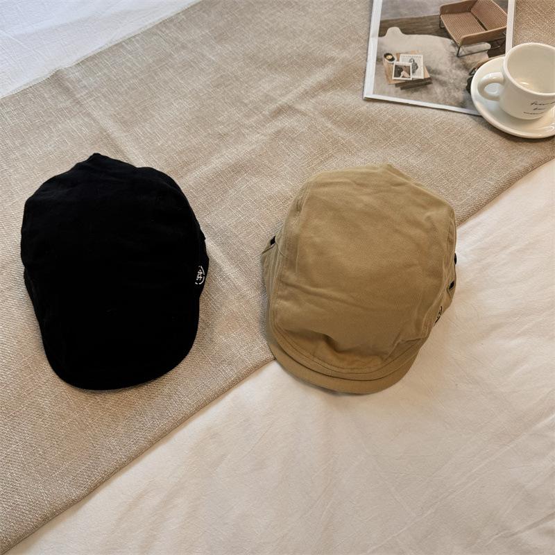 High Quality Solid Color Retro Style Beret Children Keep Warm Show Face Small Fashion Versatile Newsboy Hat Cap